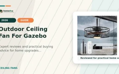 Outdoor Ceiling Fan For Gazebo 2026: Expert Reviews & Buying Guide