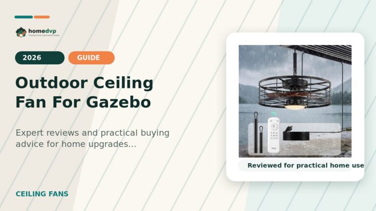 Outdoor Ceiling Fan For Gazebo designed thumbnail featuring TCL Waterproof Ceiling Fan with Light Review: Portable Outdoor Comfort