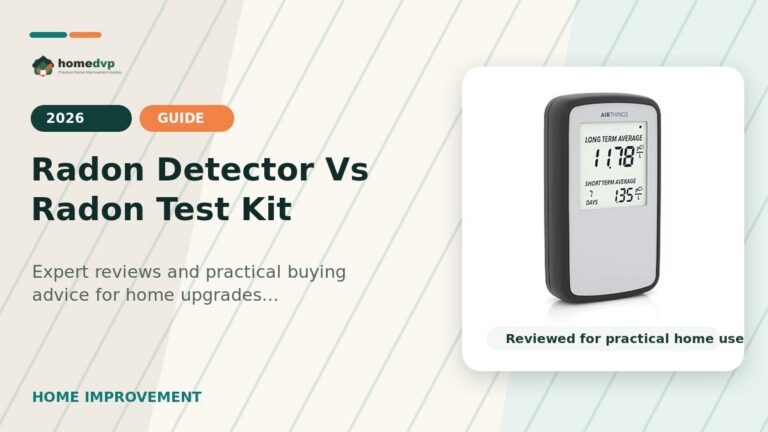 Radon Detector Vs Radon Test Kit designed thumbnail featuring Airthings Corentium Home Radon Detector 223 Portable, Lightweight, Easy-to-Use, (3)...