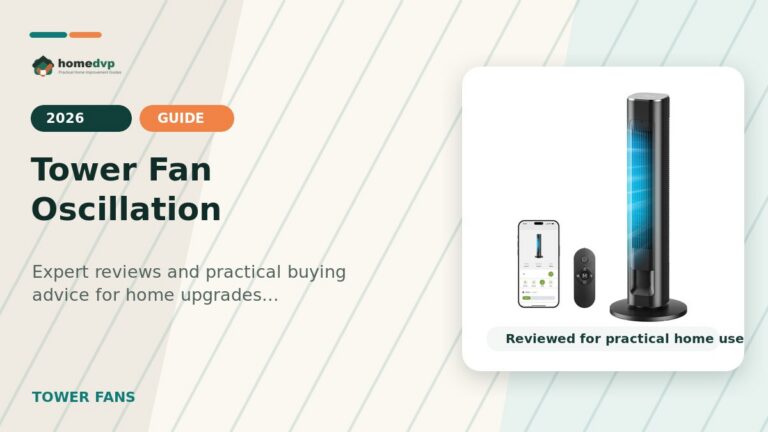 Tower Fan Oscillation designed thumbnail featuring MORENTO 36-Inch Smart Tower Fan Review: WiFi App Voice Control and Quiet Sleep Mode