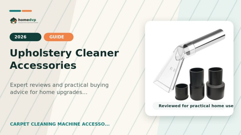Upholstery Cleaner Accessories designed thumbnail featuring HAPPYTREE Universal Shop Vac Extractor Attachment Review: Converts Wet Dry Vacs for...