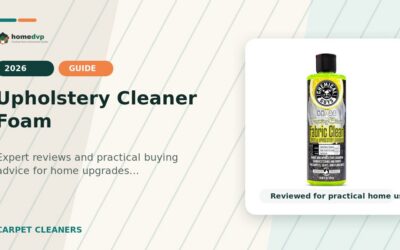 Upholstery Cleaner Foam 2026: Expert Reviews & Buying Guide