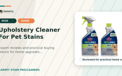 Upholstery Cleaner For Pet Stains 2026: Expert Reviews & Buying Guide