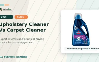 Upholstery Cleaner vs Carpet Cleaner (2026): Key Differences