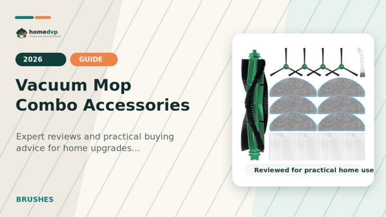 Vacuum Mop Combo Accessories designed thumbnail featuring kiigii Roomba Combo Essential Replacement Parts Review: Complete Brush Filter Mop Kit