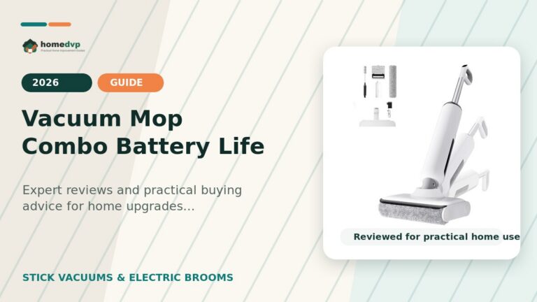 Vacuum Mop Combo Battery Life designed thumbnail featuring HABIUBIU Wet Dry Vacuum Mop Combo Review: Powerful Hard Floor Cleaning