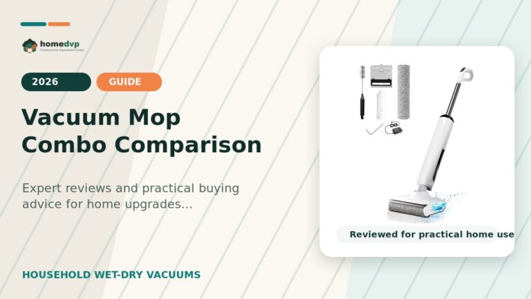 Vacuum Mop Combo Comparison designed thumbnail featuring HABIUBIU Vacuum Mop Review: Wet Dry One-Step Cleaning for Hard Floors