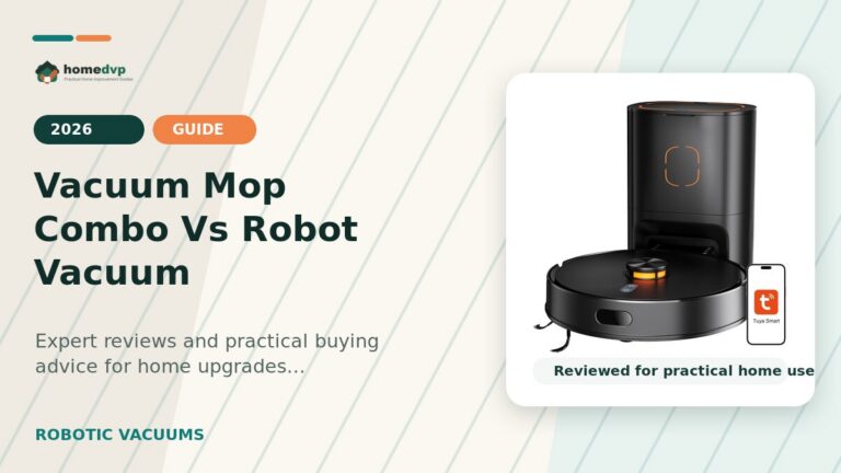 Vacuum Mop Combo Vs Robot Vacuum designed thumbnail featuring WSUANE D15S MAX Robot Vacuum and Mop Review: 90-Day Self-Emptying for Pet Homes