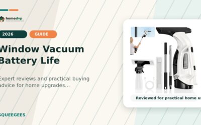 Window Vacuum Battery Life: What to Expect