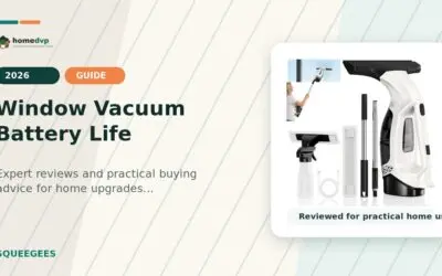 Window Vacuum Battery Life: What to Expect