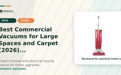 Best Commercial Vacuums for Large Spaces and Carpet (2026)