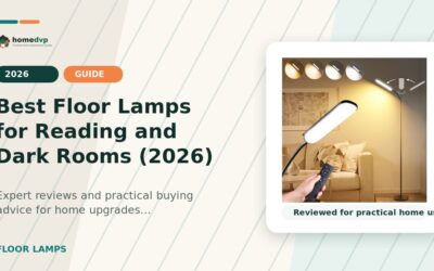 Floor Lamps for Reading and Dark Rooms: Task Lighting That Won’t Strain Your Eyes