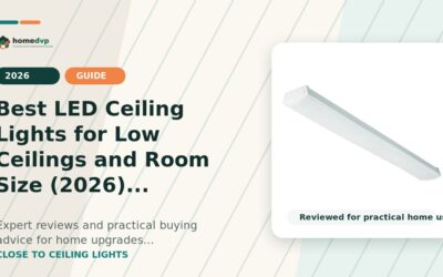 LED Ceiling Lights for Low Ceilings and Room Size: Brightness, Color & Efficiency Tested