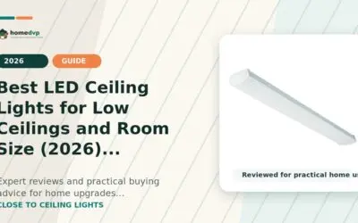 LED Ceiling Lights for Low Ceilings and Room Size: Brightness, Color & Efficiency Tested