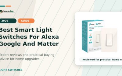 Best Smart Light Switches for Alexa, Google and Matter (2026)
