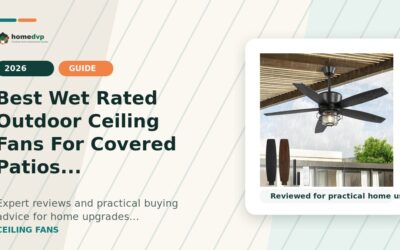 Wet Rated Outdoor Ceiling Fans for Covered Patios: Sizing by Room, Airflow & Style