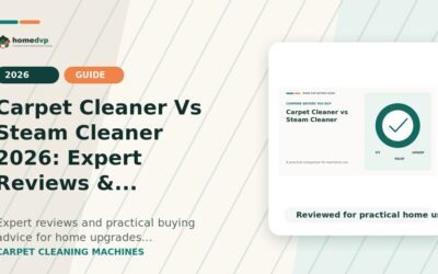 Carpet Cleaner Vs Steam Cleaner 2026: Expert Reviews & Buying Guide