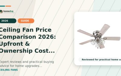 Ceiling Fan Price Comparison 2026: Upfront & Ownership Cost