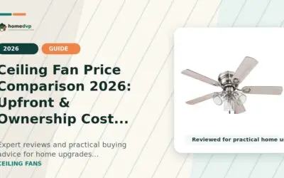 Ceiling Fan Price Comparison 2026: Upfront & Ownership Cost