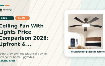 Ceiling Fan with Lights Price Comparison: Sizing by Room, Airflow & Style