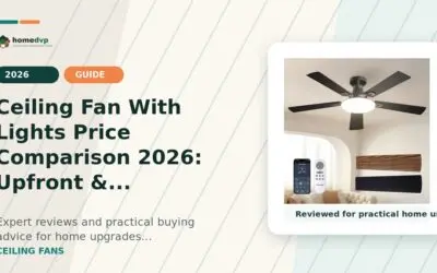 Ceiling Fan with Lights Price Comparison: Sizing by Room, Airflow & Style