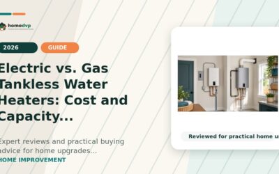Electric vs. Gas Tankless Water Heaters: Cost and Capacity