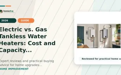 Electric vs Gas Tankless Water Heater (2026): Key Differences