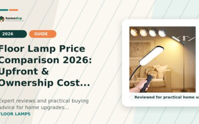 Floor Lamp Price Comparison: Task Lighting That Won’t Strain Your Eyes