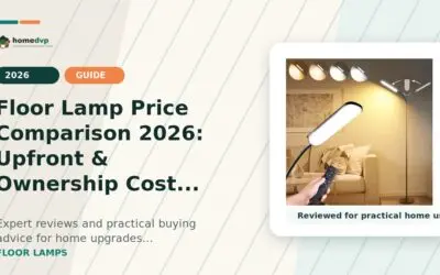 Floor Lamp Price Comparison: Task Lighting That Won’t Strain Your Eyes
