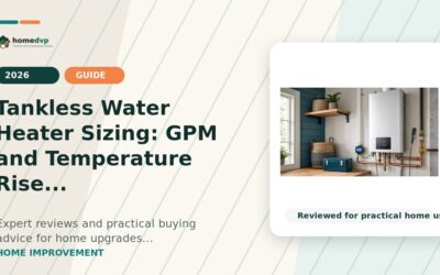 Tankless Water Heater Sizing: GPM and Temperature Rise
