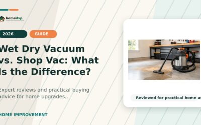 Wet Dry Vacuum vs. Shop Vac: What Is the Difference?