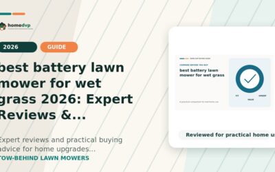 best battery lawn mower for wet grass 2026: Expert Reviews & Buying Guide