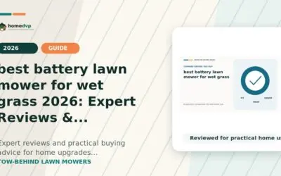 best battery lawn mower for wet grass 2026: Expert Reviews & Buying Guide