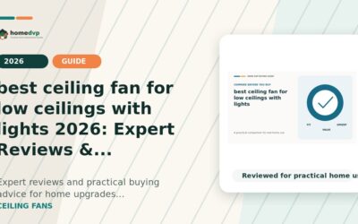 Best Ceiling Fan for Low Ceilings with Lights (2026): Buying Guide