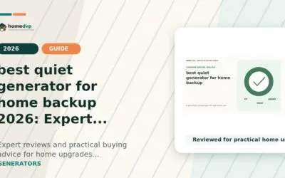 best quiet generator for home backup 2026: Expert Reviews & Buying Guide
