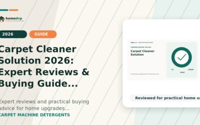 Carpet Cleaner Solution 2026: Expert Reviews & Buying Guide