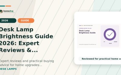 Desk Lamp Brightness Guide 2026: Expert Reviews & Buying Guide