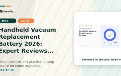 Handheld Vacuum Replacement Battery 2026: Expert Reviews & Buying Guide