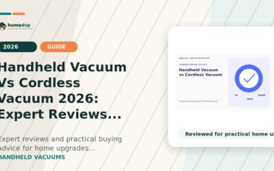 Handheld Vacuum vs Cordless Vacuum (2026): Key Differences