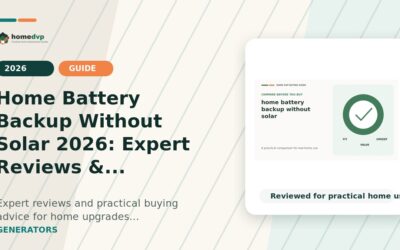 Home Battery Backup Without Solar 2026: Expert Reviews & Buying Guide