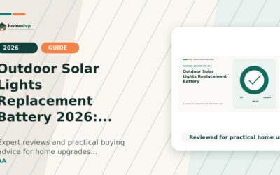Outdoor Solar Lights Replacement Battery 2026: Expert Reviews & Buying Guide