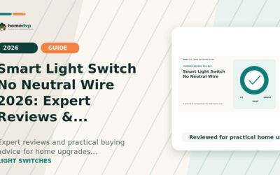 Smart Light Switch No Neutral Wire 2026