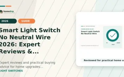 Smart Light Switch No Neutral Wire 2026
