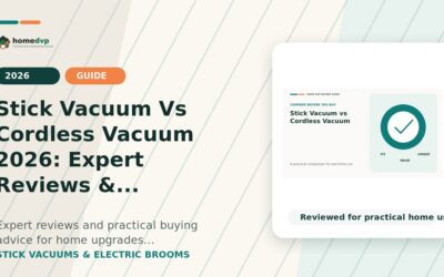 Stick Vacuum vs Cordless Vacuum (2026): Key Differences