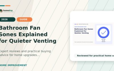 Bathroom Fan Sones Explained for Quieter Venting