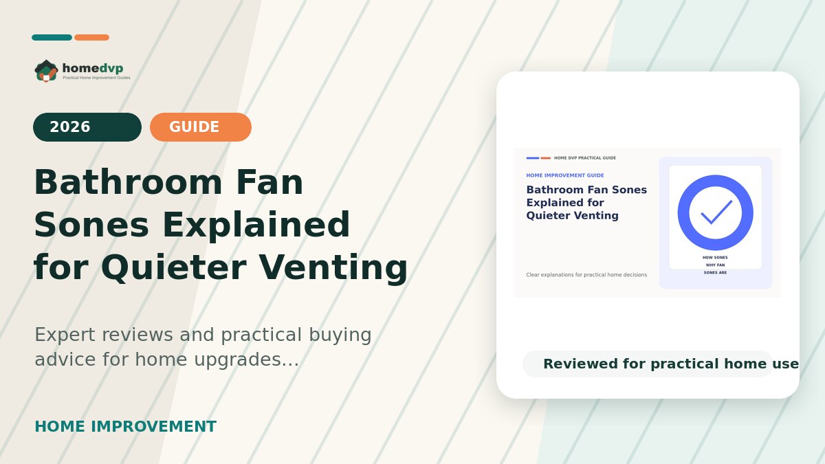 Bathroom Fan Sones Explained for Quieter Venting designed thumbnail for Home DVP