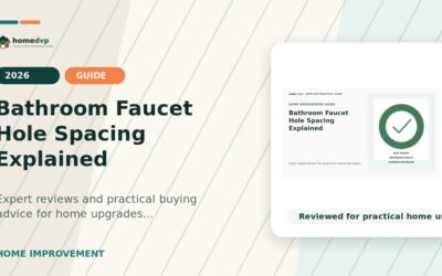 Bathroom Faucet Hole Spacing Explained