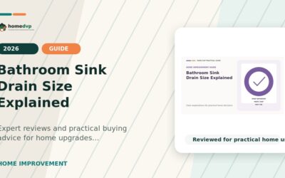 Bathroom Sink Drain Size Explained
