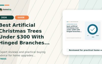 Best Artificial Christmas Trees Under $300 With Hinged Branches