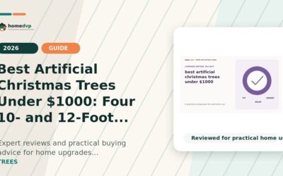 Best Artificial Christmas Trees Under $1000 (2026): Four 10- and 12-Foot Options